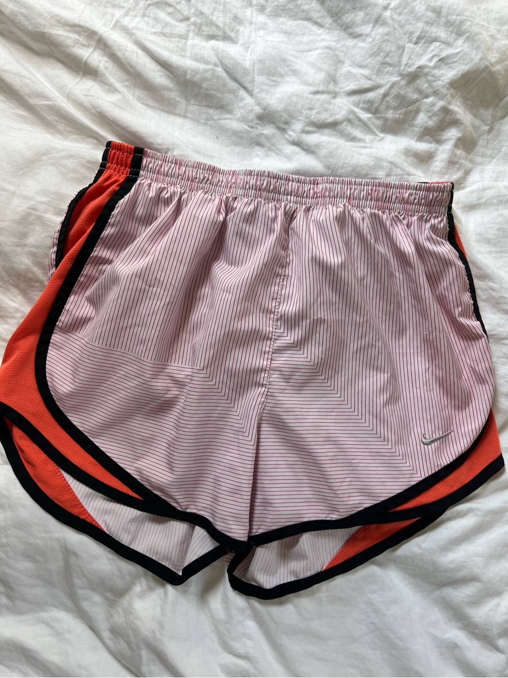 Nike Pink and Orange Athletic Running Shorts